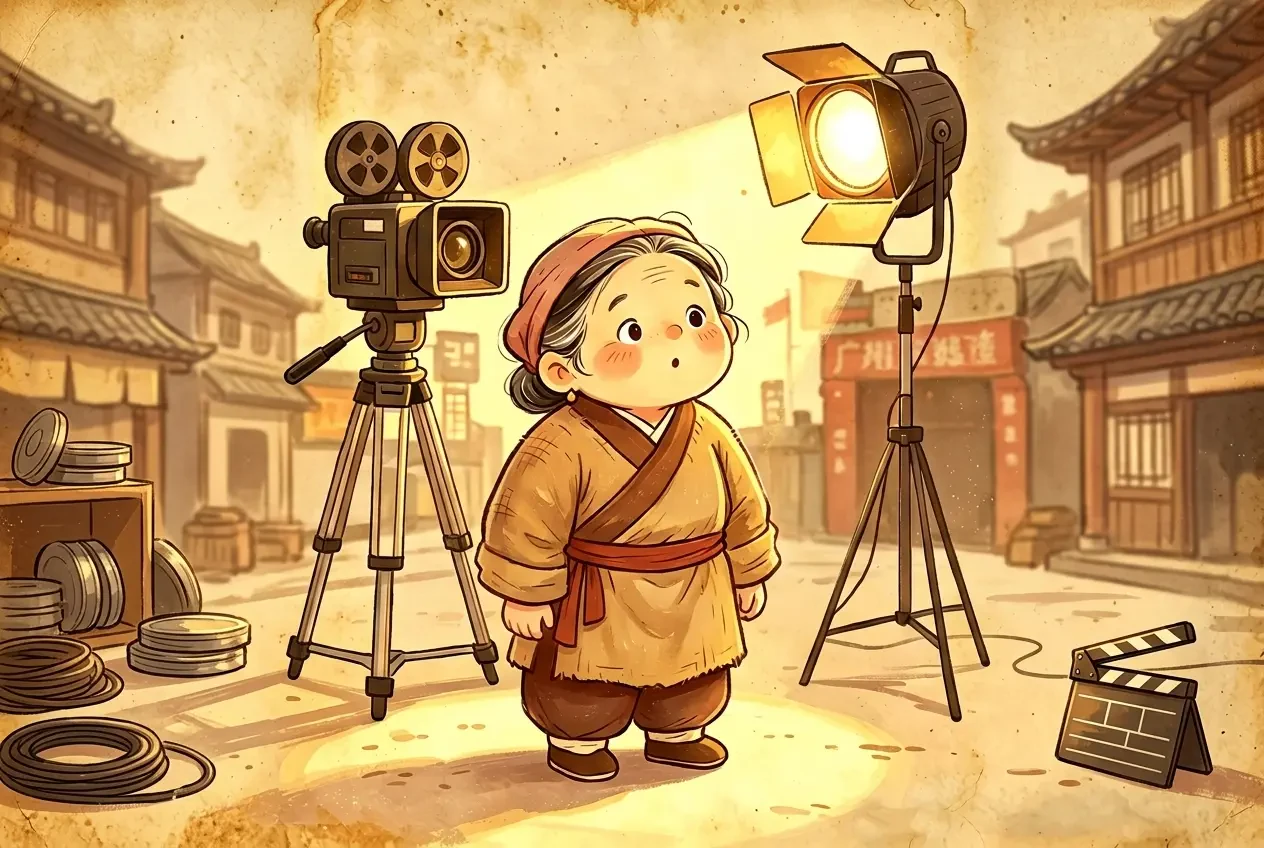Lão Bà Bà Đóng Vai Quần Chúng, Nuôi Sống Gia Đình Cổ Đại