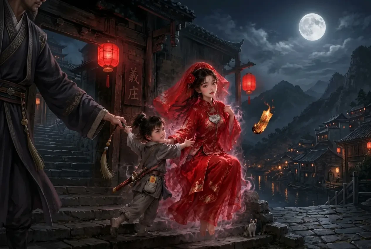 Lão Đạo Sĩ Đừng Kéo Ta! Nữ Quỷ Áo Đỏ Này Là Con Dâu Nuôi Từ Bé Của Ta