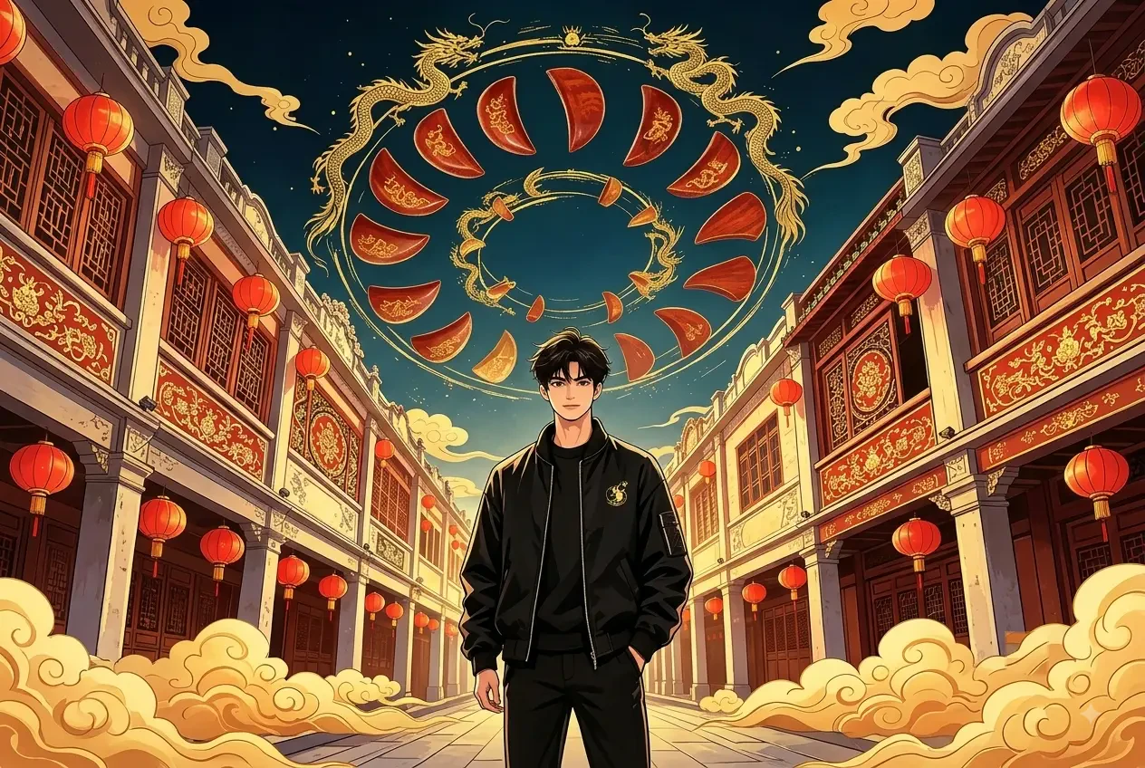 Người Ở Triều Sán, Mở Đầu Ném Liên Tiếp Mười Tám Cái Thánh Bôi