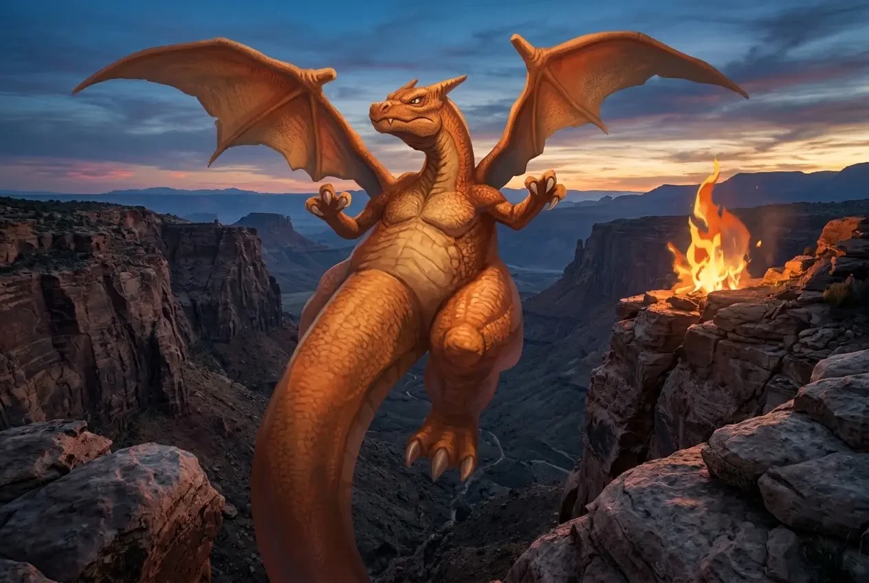 Pokémon: Từ Tiểu Hỏa Long Tiến Hóa Thành Chiến Đấu Bạo Long Thú