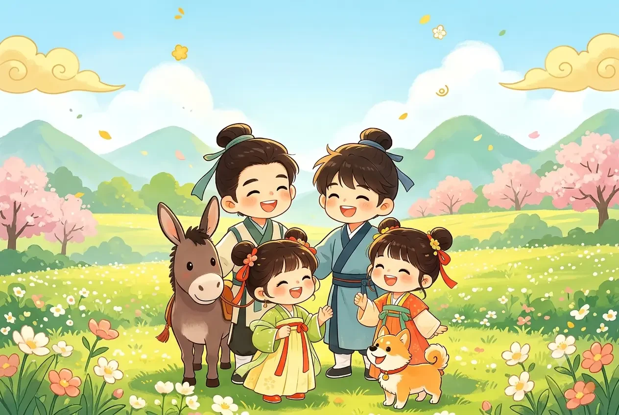 Ta Và Đệ Đệ Cùng Nuôi Nấng Hai Tiểu Muội