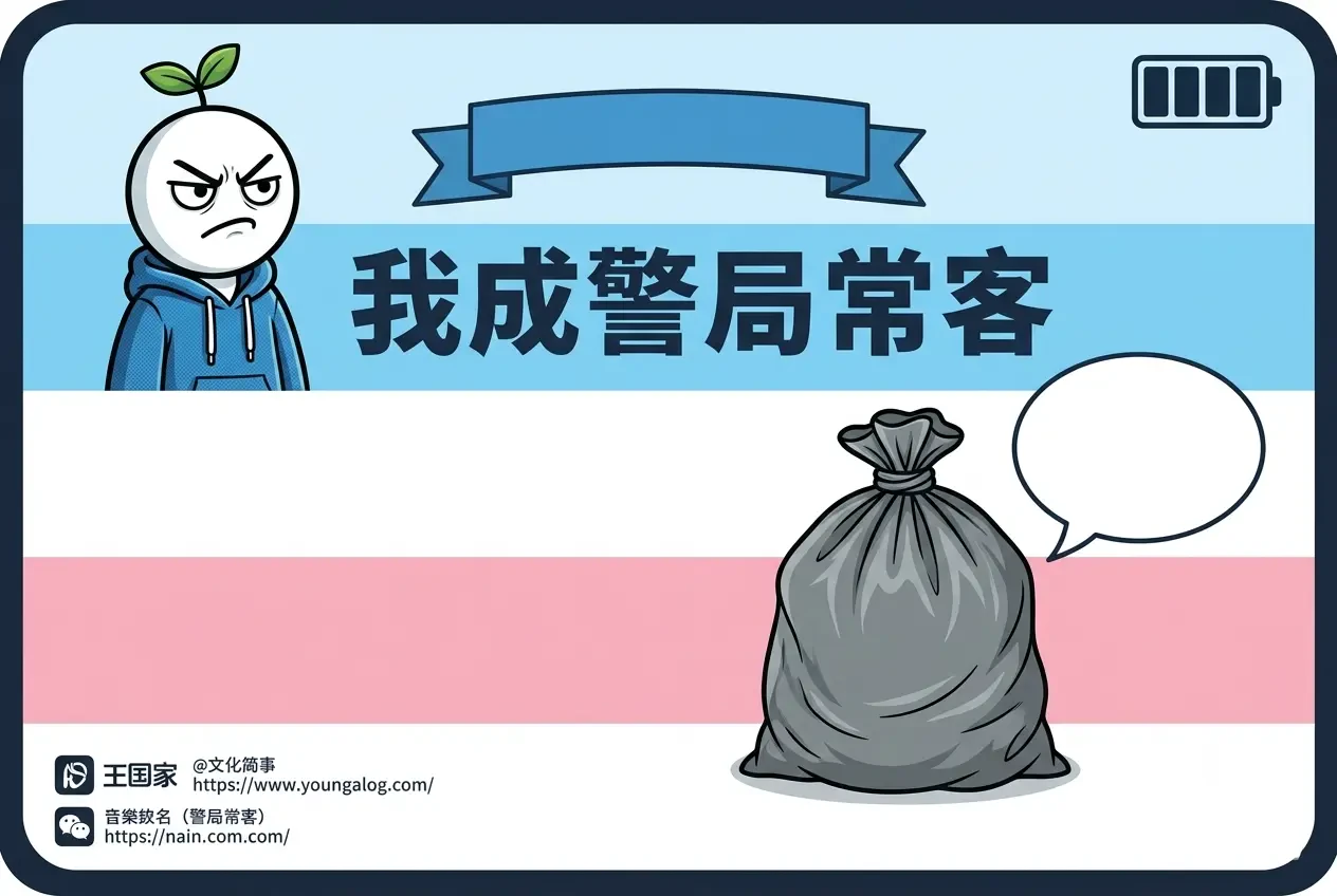 Trực Tiếp Nhặt Rác, Tôi Thành Khách Quen Đồn Cảnh Sát